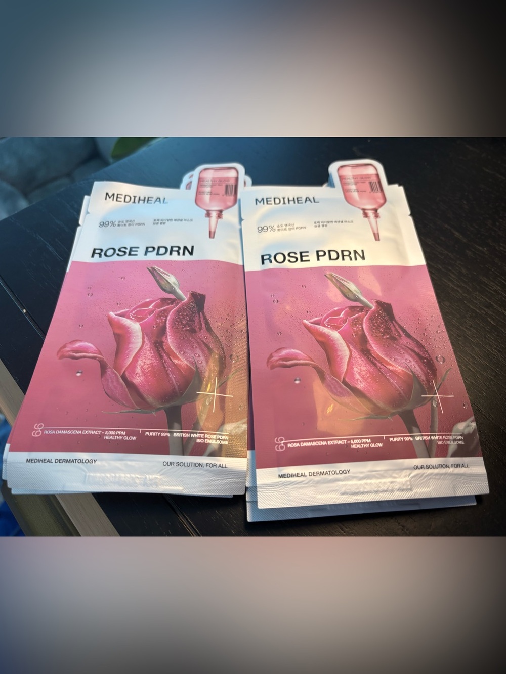 Mediheal Rose PDRN Essential Sheet Mask Healthy Glow Korean Skincare x 8